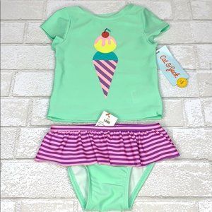 Baby Girl's 2 Piece Ice Cream Swim-set 18M